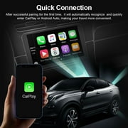 Wireless Carplay Adapter, Apple Carplay Wireless Adapter for Factory Wired CarPlay Plug and Play, iPhone iOS 10+, Black