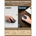 thumbnail image 2 of Ergonomic Wireless Trackball Mouse, Adjustable Angle, Thumb Control, Quiet Click, Rechargeable, Multi-Device Bluetooth & USB, for Windows Mac-Grey Ball, 2 of 9