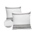 thumbnail image 2 of Outdoor Throw Pillow Cover Bohemian Ethnic Arts Waterproof Cushion Covers 2 Pack Minimal Black Lines Stripe and White Pillow Cases Home Decoration for Patio Garden Couch Sofa, 2 of 7