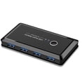 thumbnail image 1 of Inteprter Selector de interruptor USB3.0 2 PC Compartir 4 dispositivos Adaptador de interruptor KVM Hub para teclado Video Ratón Escáner Impresora Juegos de teclado y mouse para computadora, 1 of 6