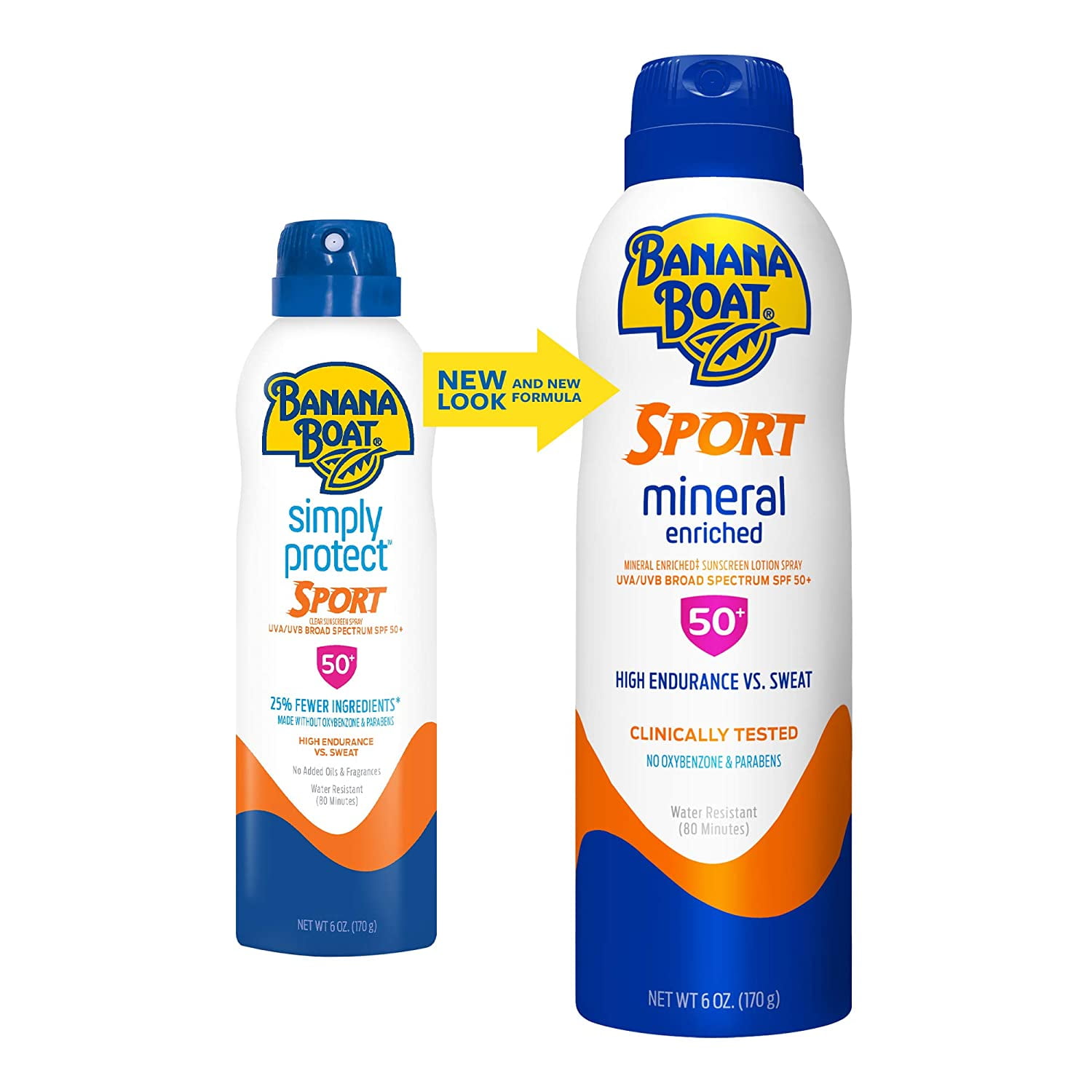 Banana Boat Sport Mineral Sunscreen, SPF 50 5 fl oz (2 Pack)