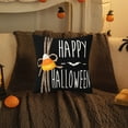 thumbnail image 6 of AuroraX 18x18 Inch Throw Pillow Covers Square Halloween Decorative Ghost Pillow Cases Indoor Removable Cover Linen Art Deco Cushion Cases Sofa Couch,Couch Decor, 6 of 6