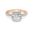thumbnail image 2 of 3 Carat IGI Certified Radiant Shape Lab Grown Diamond Engagement Ring | 14K Rose Gold |Klarissa Halo Diamond Eternity Lab Diamond Ring | FG-VS1-VS2 Quality Friendly Diamonds, 2 of 4