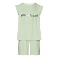 thumbnail image 3 of Nskgu Girls Summer Outfits Girls Jumper Girls Summer Crew Neck Romper Sleeveless Stretchy Short Jumpsuit Pants with Side Pockets, 3 of 6