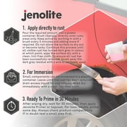 JENOLITE Rust Remover for Metal - Fast Acting No Drip Thick Liquid - Industrial Strength, Removes Rust Back to Bare Metal - 5oz 150ml