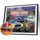 thumbnail image 1 of Cuadros Decorativos Kits de dibujo de diamantes para coche clásico 5D DIY taladro redondo completo decoración de diamantes de imitación para pared Tmvgtek embutido en tela, 1 of 8