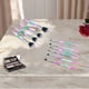 thumbnail image 4 of Conjunto de brochas de maquillaje conveniente de 10 piezas para viajes de negocios en verde y marrón, fibra artificial, lana y plástico, 4 of 5