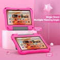 thumbnail image 2 of Funda para tablet Riaour Fire HD 10 Kids a prueba de golpes con soporte, color rosa, 2 of 6