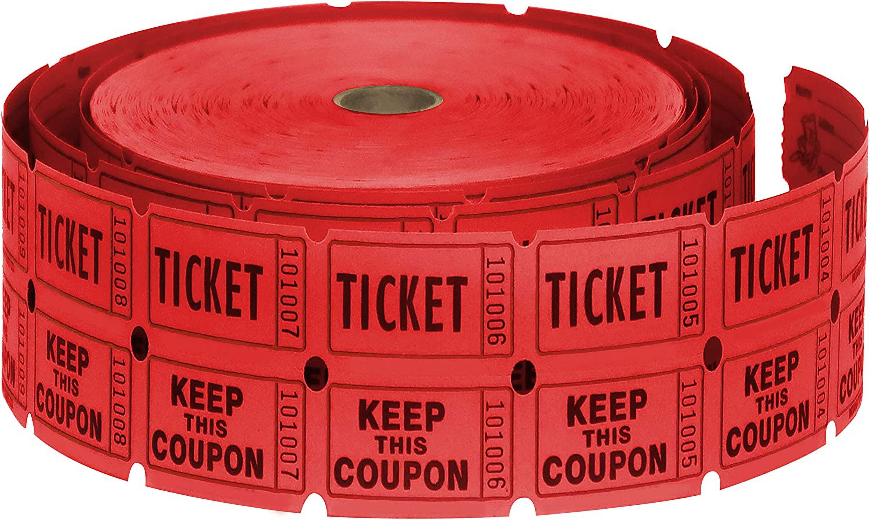未使用品 ラッフルチケット Raffle Tickets 2000組B-0467 Blue Double Roll Raffle Tickets, 2000 Count, Perfect for