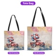 thumbnail image 5 of Vintage Patriotic Border Collie 4th of July Independence Memorial Day All Over Print 3D Canvas Tote Bag Borders Dog Lovers Gifts Idea Reusable Handbag - 01006, 5 of 5