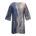 thumbnail image 4 of Txlixc Vestido estampado de 3 / 4 mangas para mujeres, vestido de verano con volantes de cuello V Txlixc moda, 4 of 7