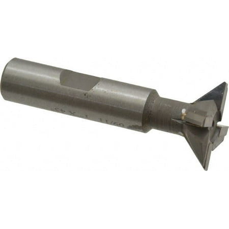 

Made in USA 1 Diam x 5/16 Wide Carbide-Tipped 45° Dovetail Cutter Uncoated 1/2 Shank Diam 2-1/2 OAL 4 Teeth