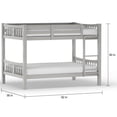 thumbnail image 6 of Furniture of America Sophie Wood Gray Full/Full Kids Bunk Bed, 6 of 7