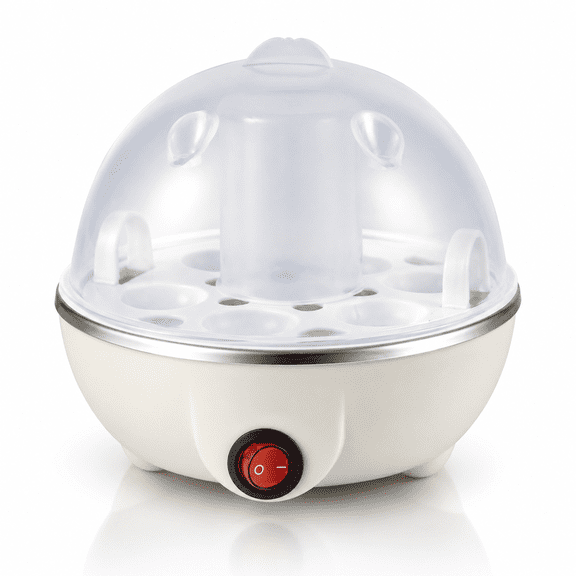 Easy Egg Cooker,7-Egg Capacity,Electric Egg Cooker for Hard Boiled Eggs,Poached Eggs,Soft,Medium,Hard-Boiled Egg Cooker with Auto Shut-Off,BPA Free for Kitchen Dorm College