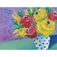 thumbnail image 3 of Moore, Regina 24x19 Black Modern Framed Museum Art Print Titled - Fearless Floral I, 3 of 5