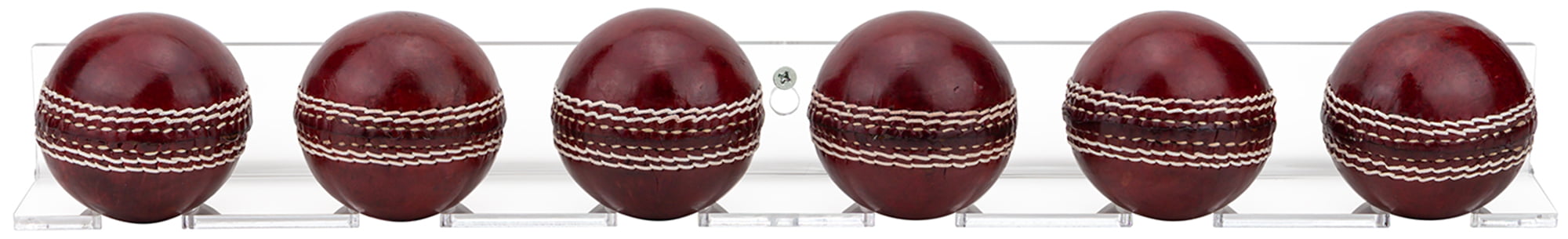 Better Display Cases Clear Acrylic Cricket Balls Wall Mounted Floating Shelf Bracket for 6 Cricket Balls A065A 