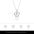 thumbnail image 3 of Verozi 925 Sterling Silver Dainty Butterfly Necklace for Women, Cubic Zirconia AAAAA Pendant Necklace, Mother's Day Gift, 18'' Chain, 3 of 6