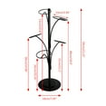 thumbnail image 5 of Aellinatey Hat Display Stand with 5 Round Standing Hooks Modern Metal Baseball Cap Rack, 5 of 17
