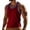 Red, variant on Njagoc3 Mens Sleeveless Contrast Trim Tank, Muscle - Fit Cut, Cotton Blend, Gym Workout & Bodybuilding Vest