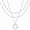 Silver, variant on Layered Necklaces for Women Dainty Stackable Chain Set Heart Cross Bow Circle Zircon Pendant Paperclip Choker Minimalist Trendy Jewelry Gifts for Ladies