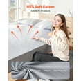 thumbnail image 3 of KFFKFF Earth Connection Sheets, King Dimensions, Composed of 95% Cotton and 5% Genuine Silver Fiber, Fitted Sheets for Bed, Accompanied by Grounding Wire and Tester, Enhances Rest and Well-being, 3 of 9