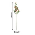 thumbnail image 3 of Efavormart Pack of 2 38" Dusty Rose Silk Long Stem Roses, Artificial Flowers Rose Bouquet Home Decor for Bridal Wedding Centerpieces Birthday Party Garden Floral Arrangement, 3 of 11