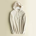 thumbnail image 5 of Bibifish Hoodies For Women Knit Soft Hooded Long Sleeve Hoodies Spring Fall Fashion Drawstring Female Sports Pullover Outerwears, 5 of 8