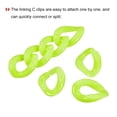 thumbnail image 4 of Unique Bargains Acrylic Link Rings, 35mm Quick Linking C-Clips Hooks for DIY Green 48Pack, 4 of 5