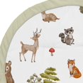 thumbnail image 3 of Sweet Jojo Designs Woodland Forest Animals Boy Girl Gender Neutral Unisex Baby Play Mat Tummy Time Activity Infant Playmat Playpen Tent Teepee Floor Animal Friends Brown Bear Hedgehog Deer Watercolor, 3 of 4