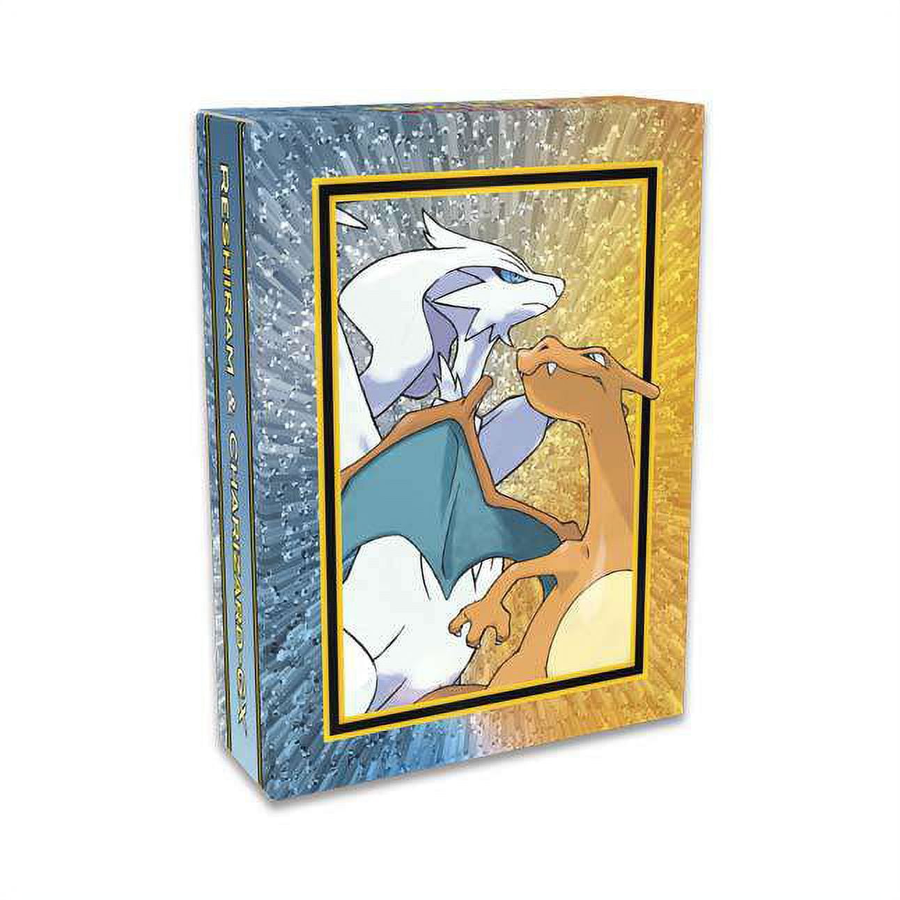 Box Pokemon Reshiram e Charizard Gx + Pacote 100 Sleeves Cardgame