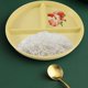 thumbnail image 1 of Platos divididos, 3 secciones, reutilizables, a prueba de , ligeros, duraderos, para niños, vajilla para bebés, vajilla para entrenamiento, cena, amarillo Macarena Placa de compartimento, 1 of 8