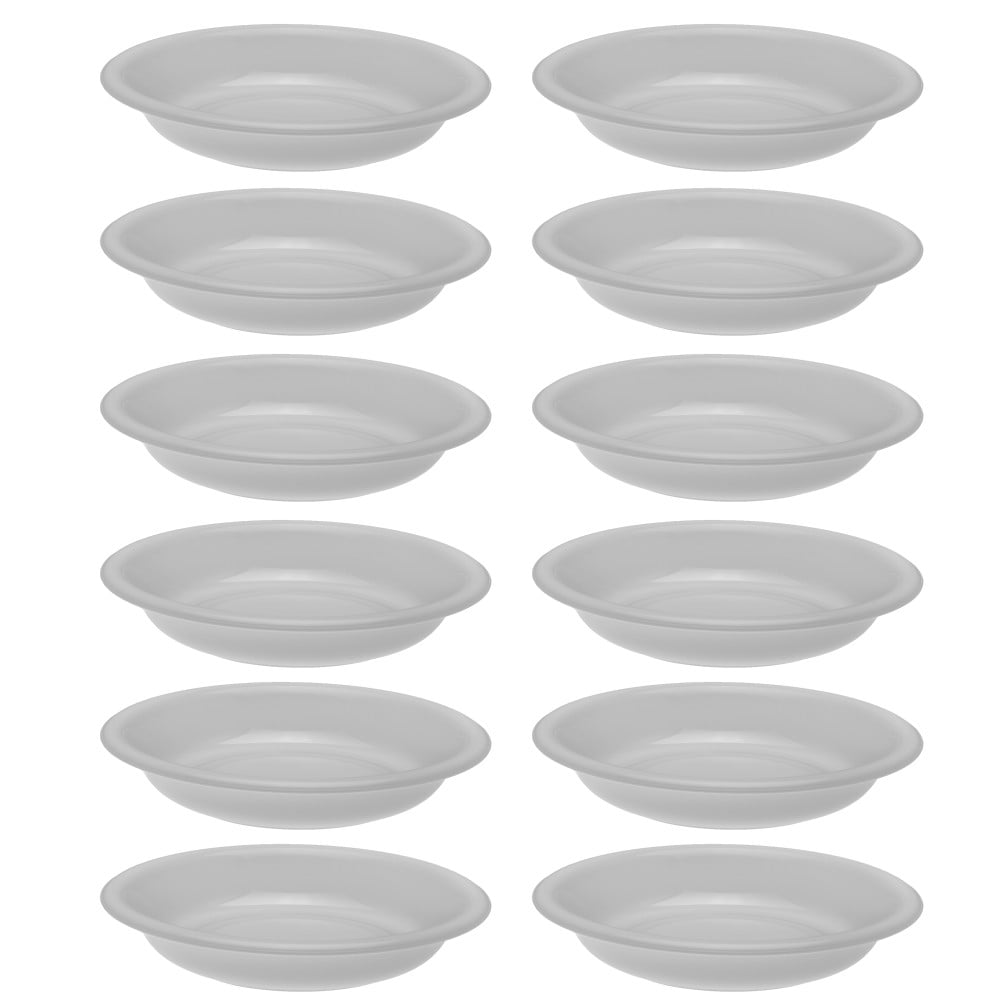 YBM Home Unbreakable Round Deep Plastic Plate 15Ounce Tableware