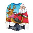 thumbnail image 2 of Christmas Sweater Sweaters for Women Casual Christmas Round Neck Long Sleeve Sweater with Loose and Comfortable Design, 2 of 4
