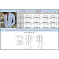 thumbnail image 5 of Camisas s Para Hombre Camisa de vacaciones en la playa Camisa de cárdigan de manga corta Camisa de solapa en contraste con botones en los puños para hombre (White, 3XL), 5 of 5