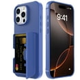thumbnail image 2 of Dteck Case for iPhone 16 Pro Max Shockproof  Wallet Case with Card Holder (3-4 Cards) & Hidden Mirror, Military Grade Drop Protection, Rugged Protective Flip Cover for iPhone 16 Pro Max,Blue, 2 of 7