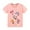 Pink, variant on Toddler Girls' Short Sleeve Tees Shirts Cotton Casual Graphic Bunny Summer Crewneck Tunic T-Shirts Tops