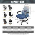 thumbnail image 5 of Xoenoiee Butterfly Tie Dye Print Home Office Chair Cover with Armrest Covers, 3 Pieces Stretchable Computer Desk Chair Cover High Back Universal Boss Chair Covers Removable Gaming Chair Covers, S, 5 of 6