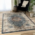 thumbnail image 3 of Orian Alexandria Area Rug 4506 Blue Rings Bulbs 6' 7" x 9' 6" Rectangle, 3 of 3