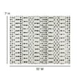 thumbnail image 5 of Flash Furniture Rectangular Modern Black, Ivory Area Rug, 8' x 10', 5 of 8
