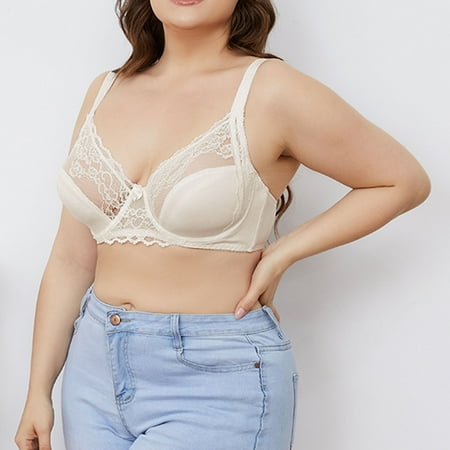

uikmnh Bras for Women Lace Underwear Cup Bra Adjustable Big Small Comfortable Underwire Women Bra