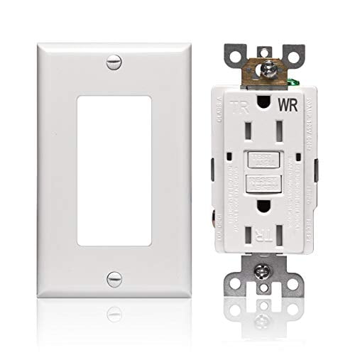 GFCI Outlet Receptacle 15 Amp UL Certified GFCI Replacement Weather Resistant Tamper Resistant 