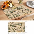 thumbnail image 6 of Cartoon Tractor Placemats Set of 4 Cute Digger Shovel Truck Car Khaki Place Mats Indoor Wipeable Table Mats Washable Cloth Dining Table Placemats for Kitchen Holiday Party Home Decor 13x19 Inch, 6 of 9