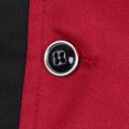 thumbnail image 1 of enqiretly Long Sleeves Chef Jacket Coat Hotel Waiters Kitchen Uniform Tops Red M, 1 of 6