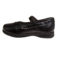 thumbnail image 5 of French Toast Little Kids Girls' Faux Leather Buckle School Shoes - Jet Black, 9, 5 of 7