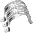 thumbnail image 1 of HSHDLDF 4Inch Two Hole Stainless Steel U-Tube Clamp Connecting Ring Hose Clamp-Bracket Stainless Steel Tube Strap Tension Clip-Heavy Duty Rigid Pipe Strap Clamp For Inner Dia 4Inch Water Pipe 3Pcs(1, 1 of 5