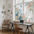 thumbnail image 5 of Beach Coastal Kitchen Curtains 54 Inch Length, Summer Nautical Coral Shell Botanical Tiers Curtains for Bathroom Bedroom Cafe, Light Filtering Small Window Treatment Short Drapes 2 Panels 42"Wx54"L, 5 of 8