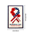 thumbnail image 4 of Amhnf Memorial Day Remember And Honor American Flag Ribbon Poppy Garden Flag For Home Outdoor Garden Yard Decor 12x18 inch, 4 of 5