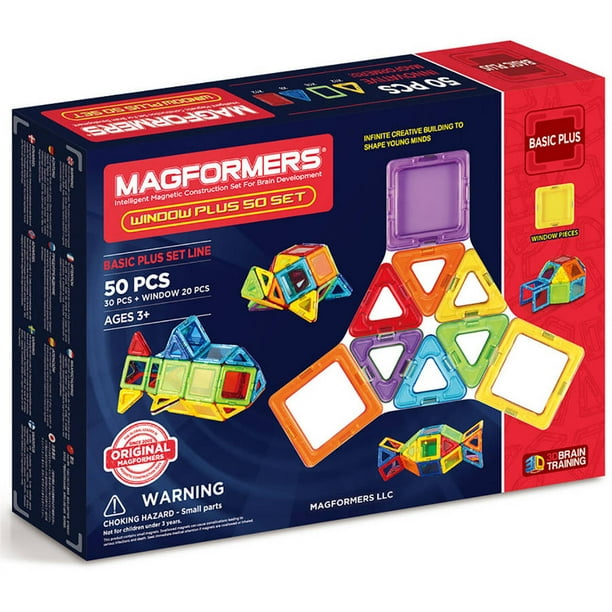 MAGFORMERS Window Plus 50Piece Construction Set