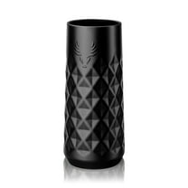 Viski Paragon Stainless Steel Champagne Flute, 9 oz Set of 1, Obsidian