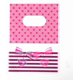 thumbnail image 4 of 50 bolsas de plástico estampadas de color rosa intenso, rectangulares, con asa, ideales para compras, regalos y pequeños negocios., 4 of 4